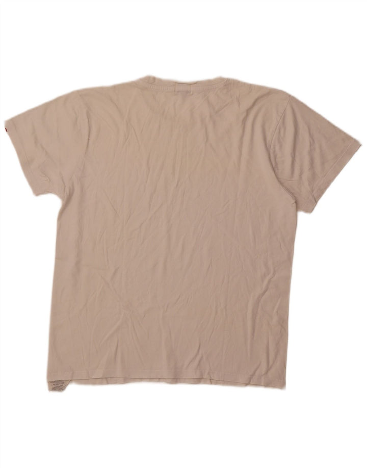 T-shirt da donna Levi's Top UK 16 grande cotone bianco