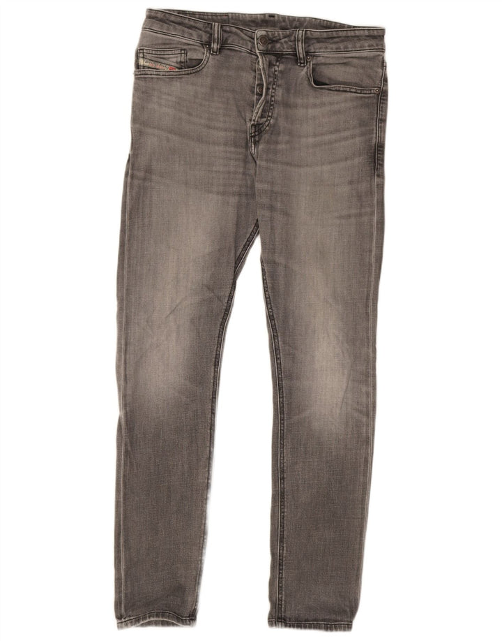 Jeans slim da uomo Diesel W30 L31 cotone grigio