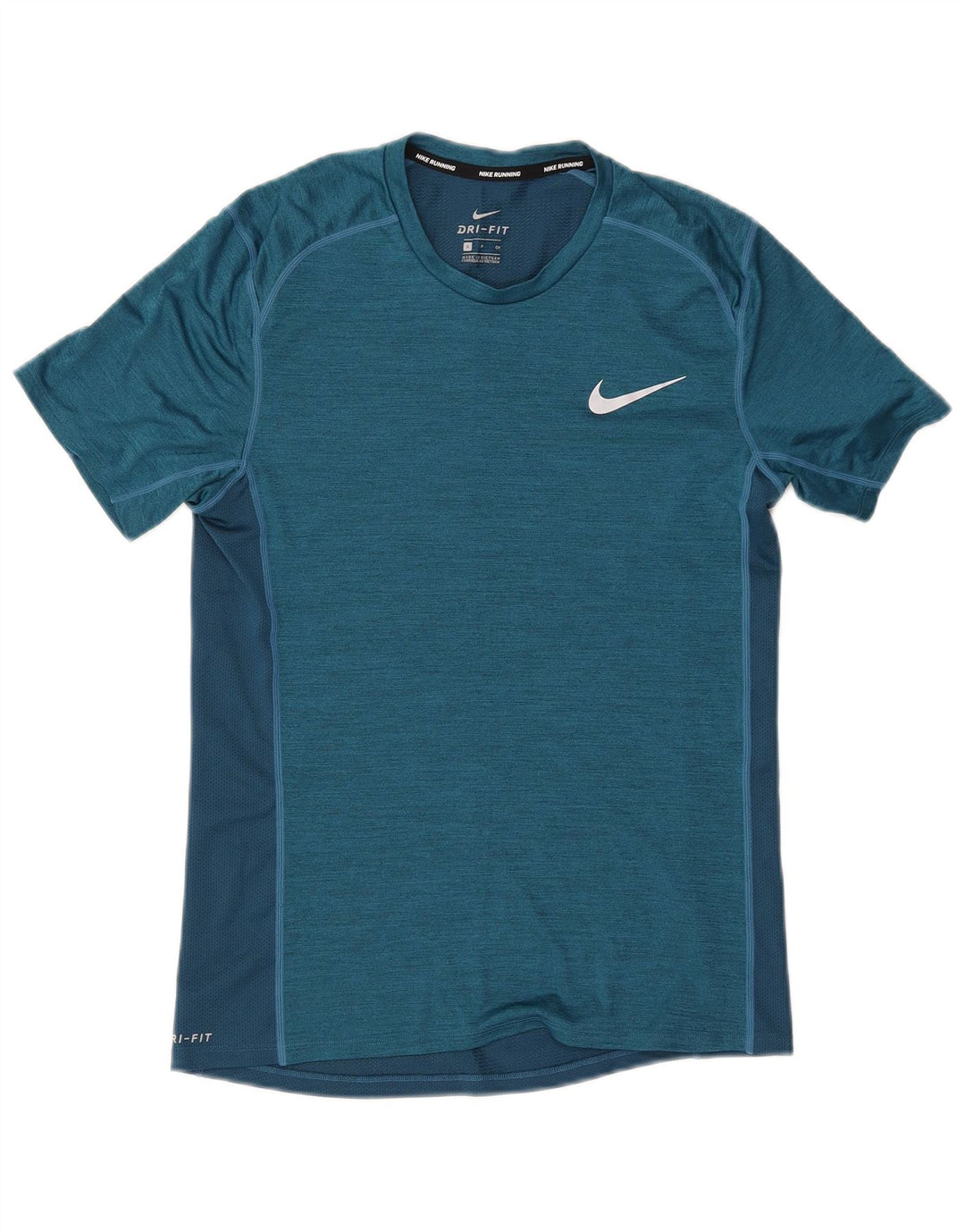 T-shirt Nike Dri Fit da uomo, piccola, in poliestere color block blu