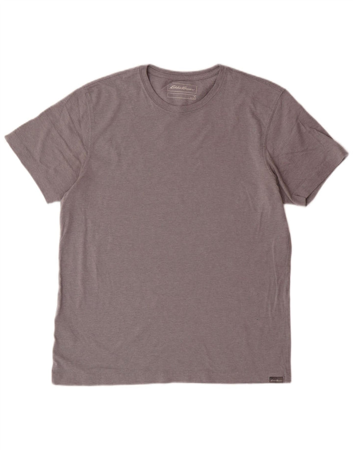 T-shirt da uomo EDDIE BAUER Top in cotone grigio medio