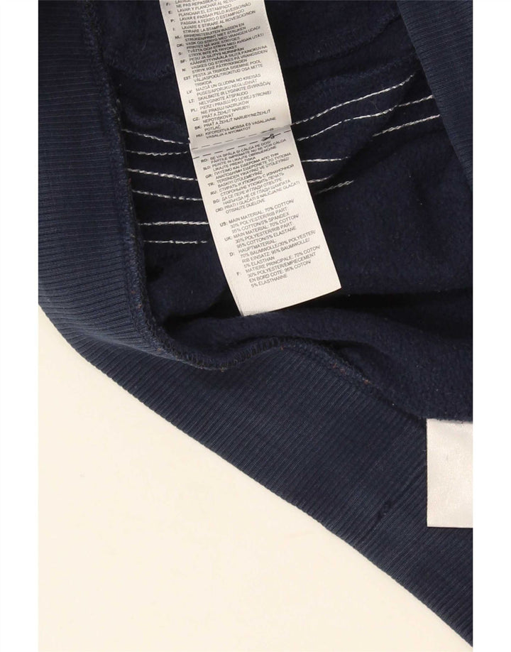 Pantaloncini sportivi Adidas da uomo con grafica media in cotone blu navy
