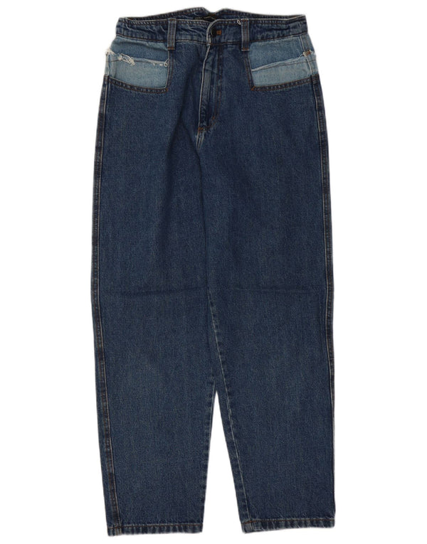 Jeans larghi a vita alta da donna Zara EU 36 XS W26 L27 Blu