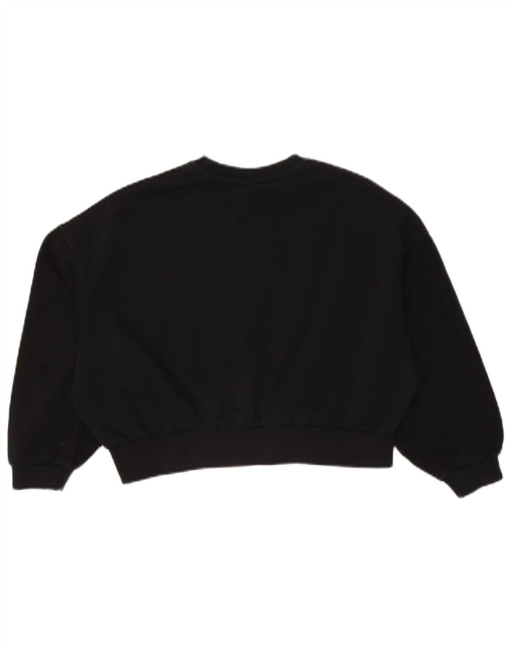 Felpa corta Nike per ragazze, oversize, 10-11 anni, media, nera