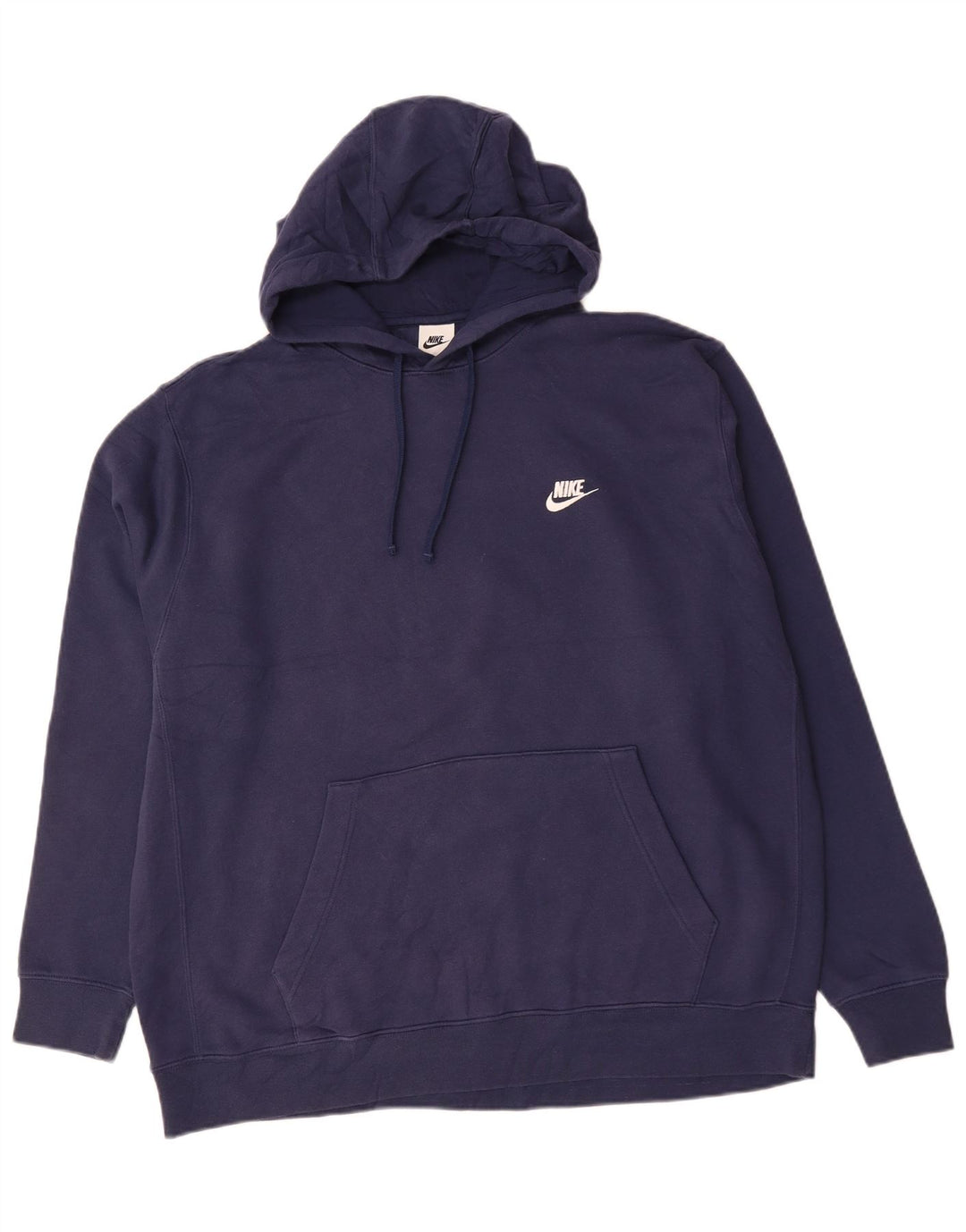 Felpa con cappuccio da uomo NIKE 2XL cotone blu navy