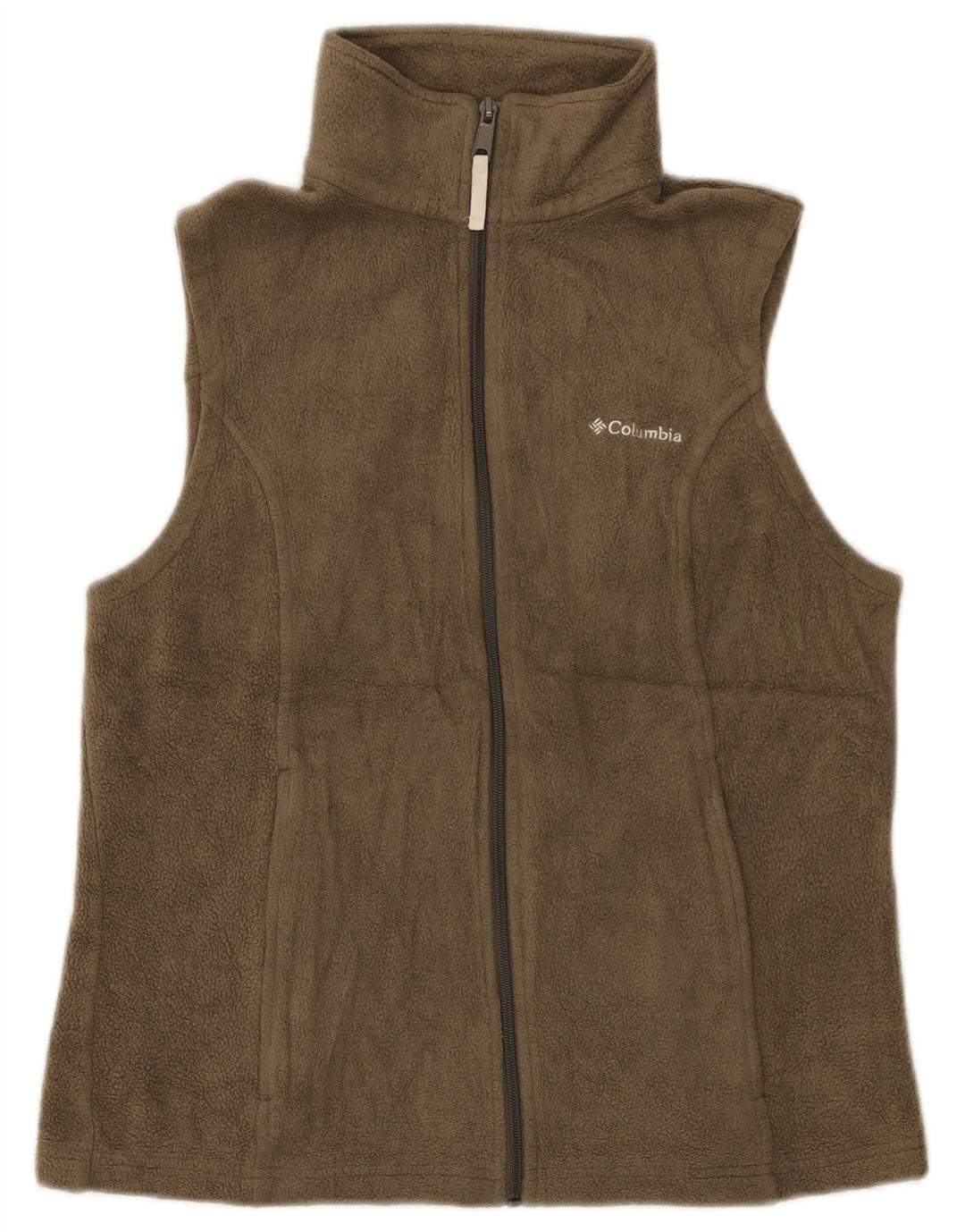 Gilet in pile da donna Columbia UK 14 Poliestere marrone medio