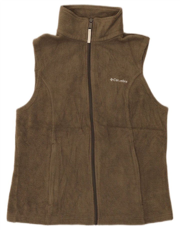 Gilet in pile da donna Columbia UK 14 Poliestere marrone medio