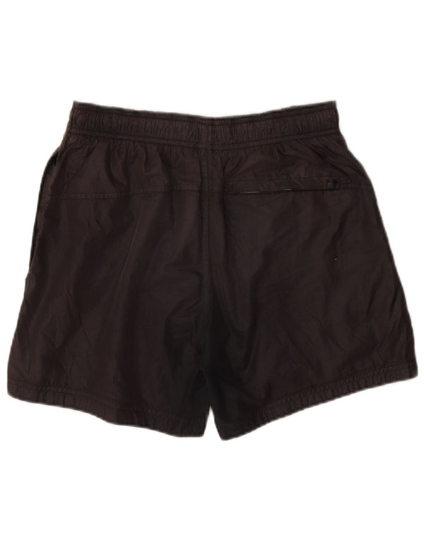 Calvin Klein Mens Graphic Swimming Shorts Small Brown Polyester