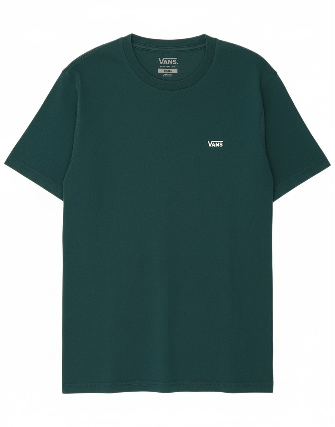 VANS Mens Classic Fit T-Shirt Top Small Green Cotton