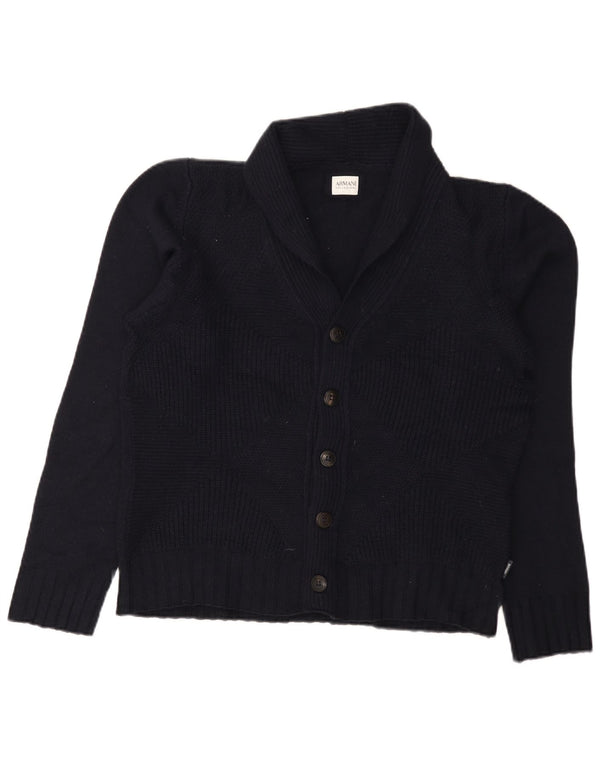 Maglione cardigan da uomo Armani Collezioni IT 52 Large Blu Navy