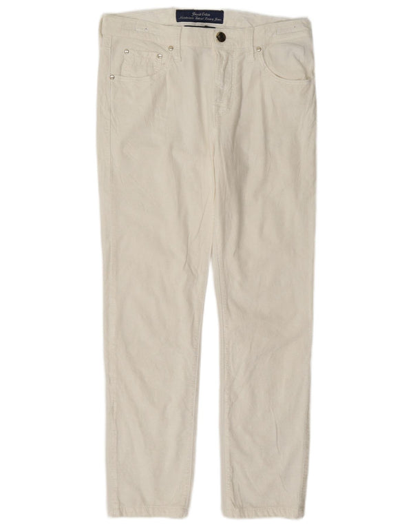 Pantaloni casual slim da donna Jacob Cohen W27 L26 bianchi