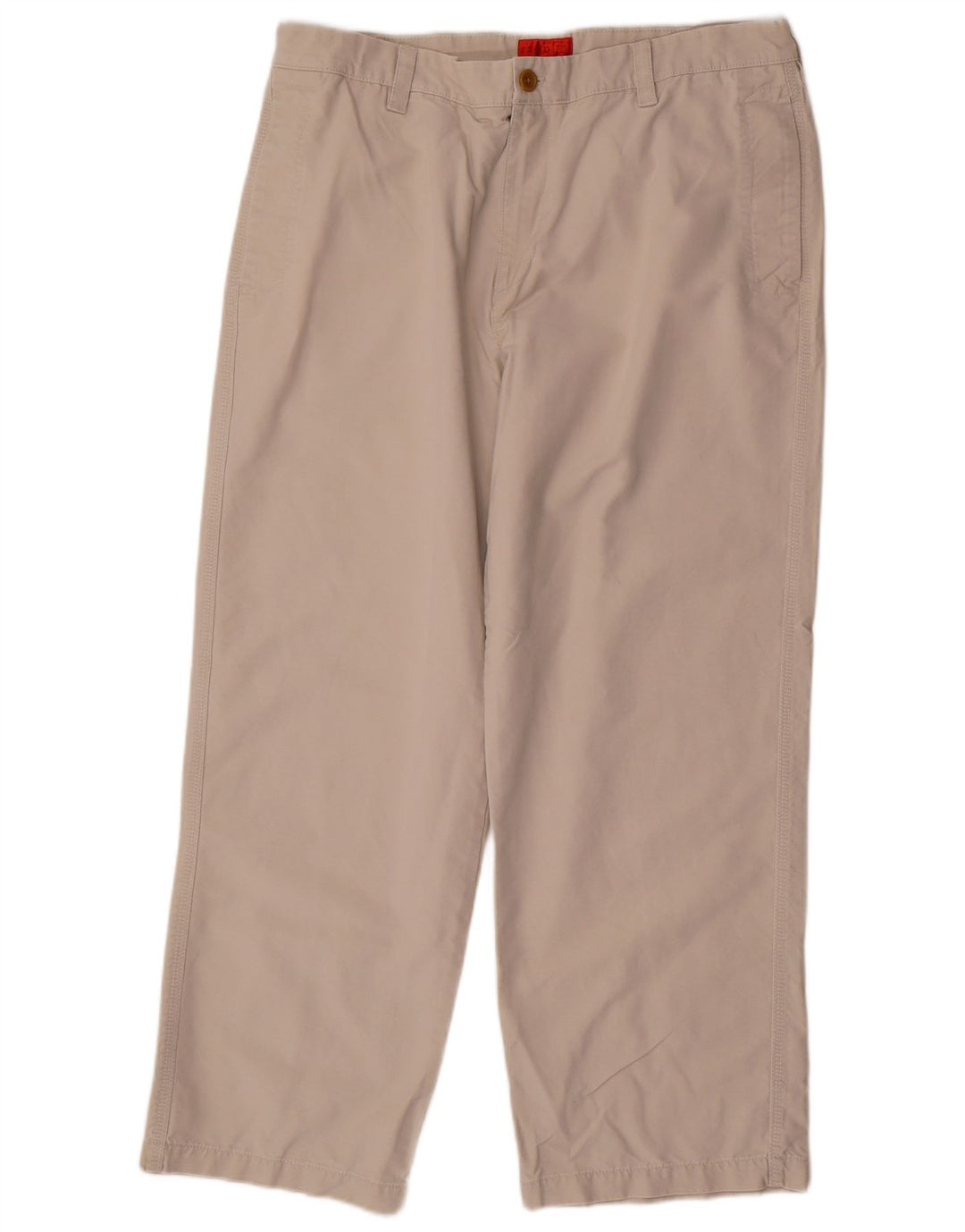 Pantaloni chino dritti da uomo IZOD W38 L30 in cotone beige
