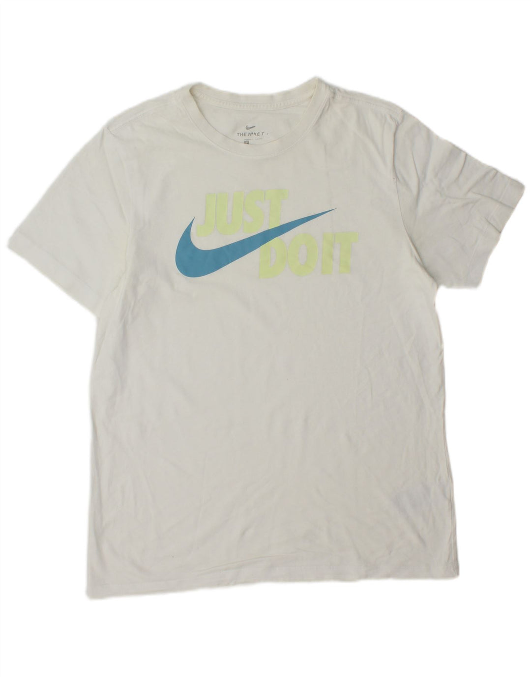 T-shirt grafica da uomo Nike Top grande in cotone bianco