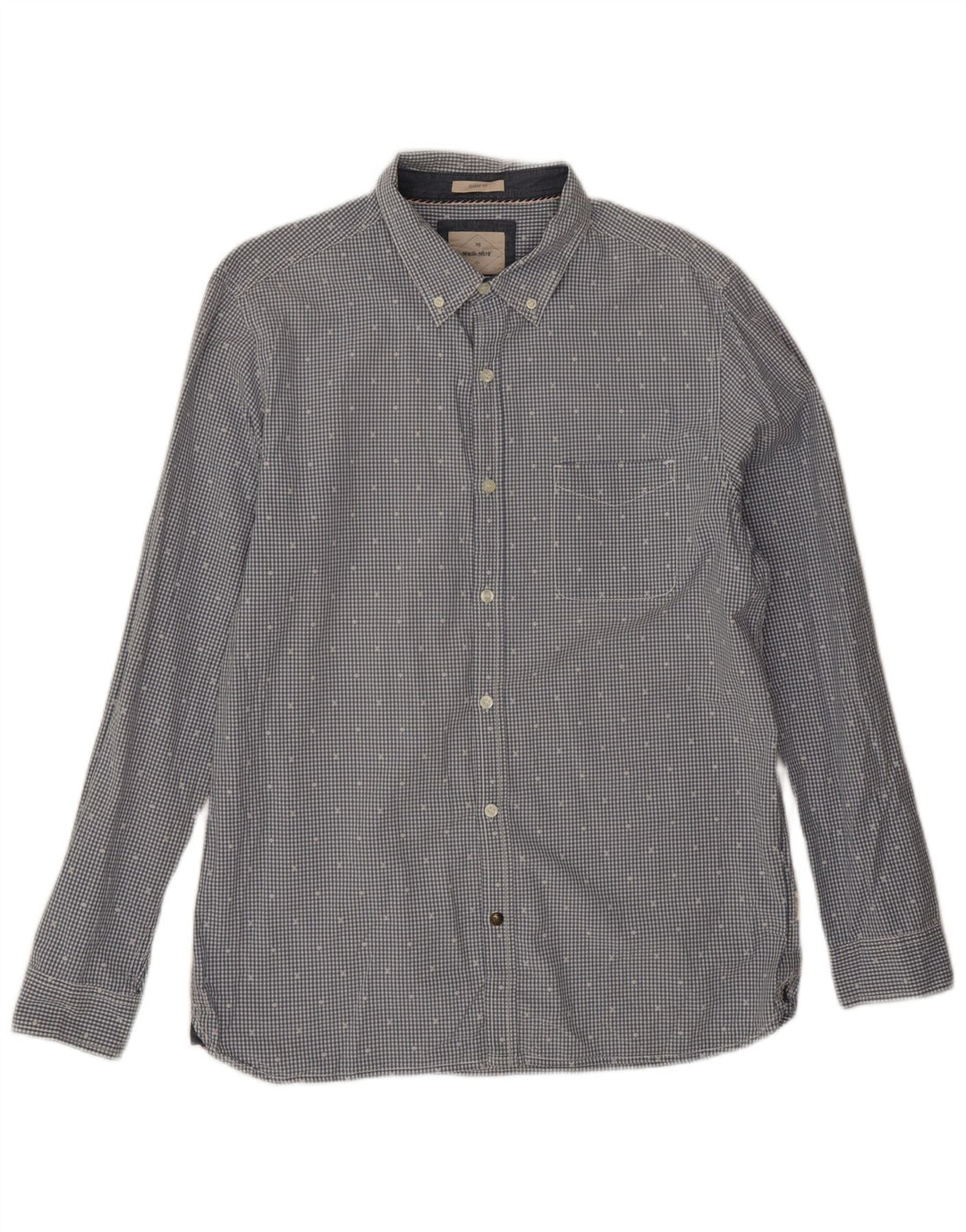 Camicia da uomo dalla vestibilità classica di White Stuff, grande in cotone a quadretti blu