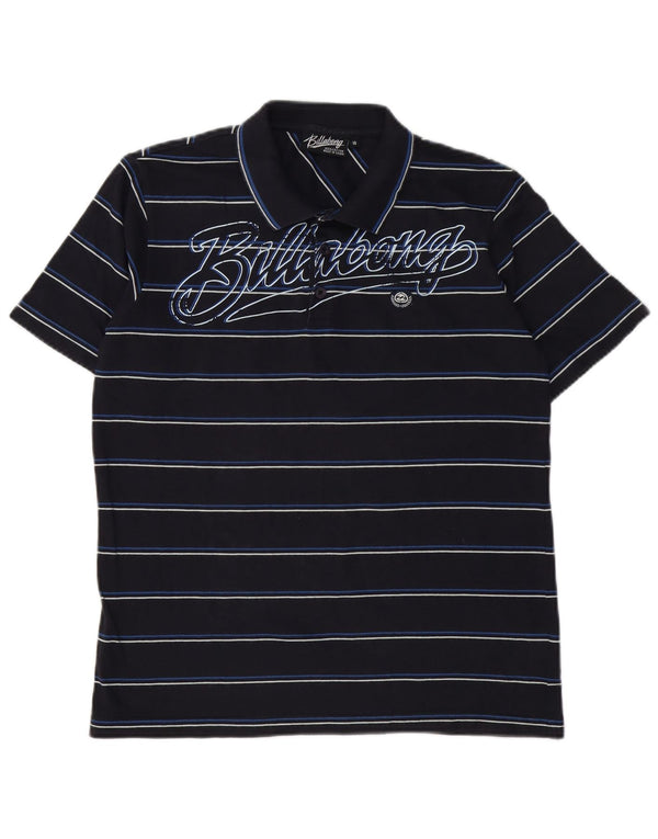 Polo grafica da ragazzo Billabong 15-16 anni in cotone a righe nere