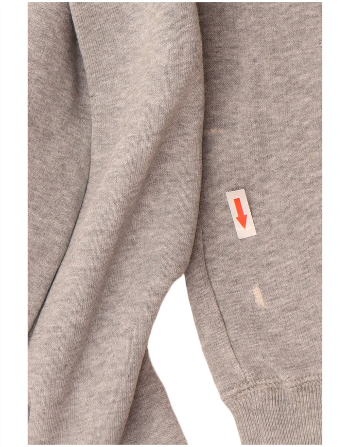 Giacca da ginnastica grafica da donna Nike UK 10 piccola grigia