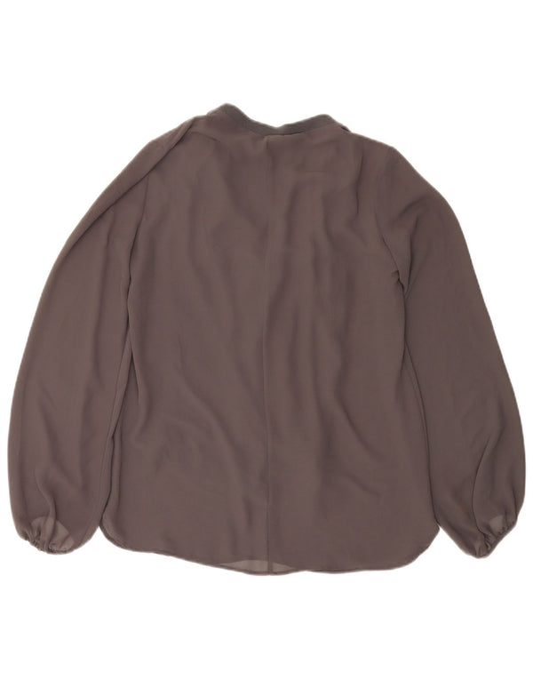 Top Zara a maniche lunghe da donna UK 6 XS Grigio