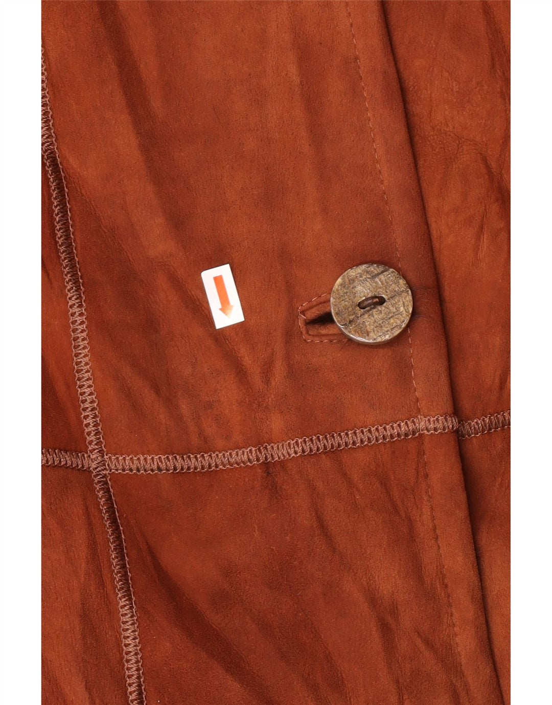 Cappotto in shearling da donna VINTAGE IT 44 Pelle marrone medio