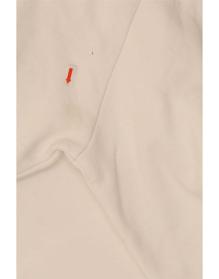 Felpa Adidas Uomo Maglione Grande Cotone Bianco