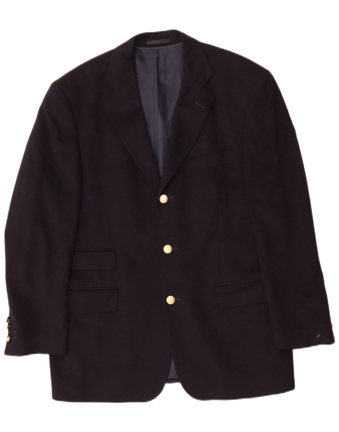 Giacca blazer a 3 bottoni da uomo Daniels & Korff IT 50 Large blu navy in cashmere