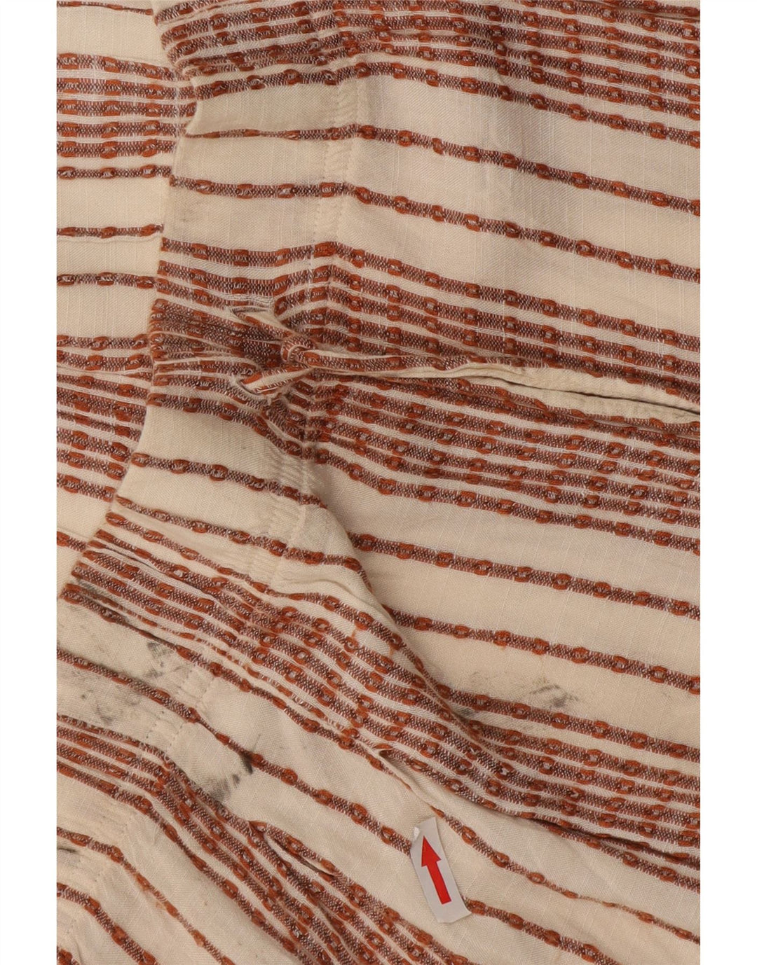 Pantaloncini da donna Marks & Spencer UK 12 Medium W32 Viscosa a righe bianche