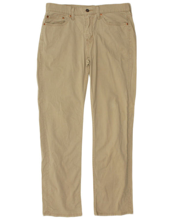 Pantaloni chino dritti da uomo LEVI'S W32 L32 in cotone beige