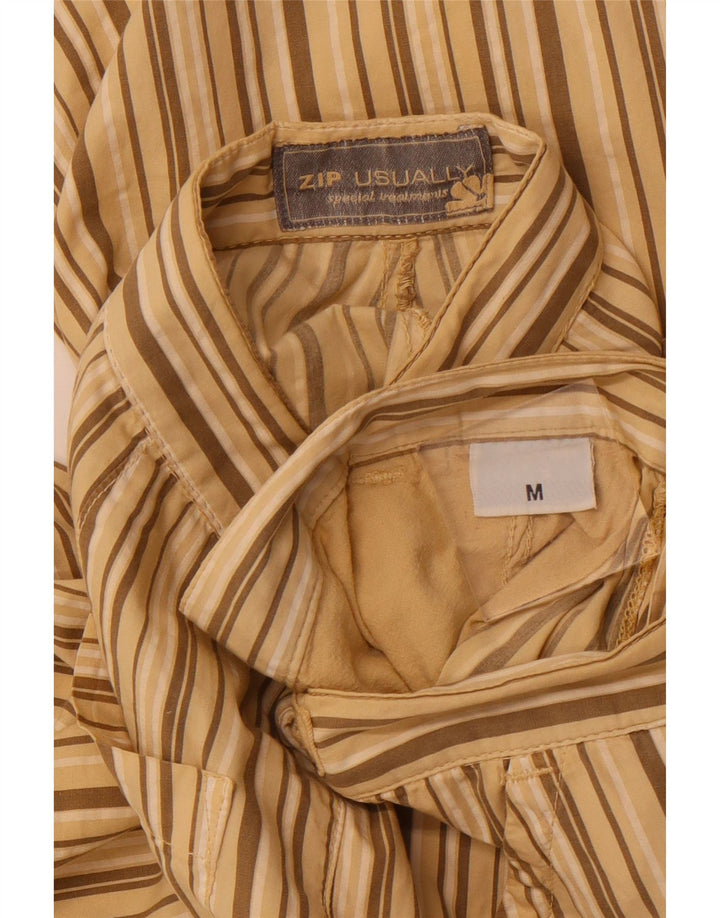 Pantaloncini chino da uomo VINTAGE medi W32 in cotone a righe beige