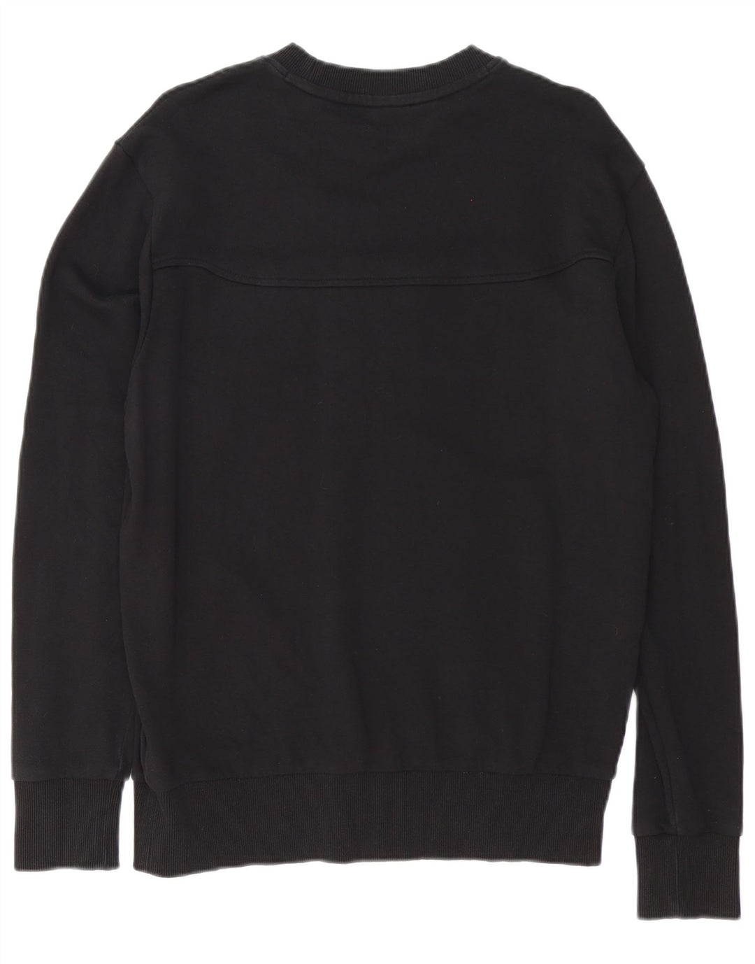 Felpa grafica da uomo Hugo Boss, maglione, cotone nero medio