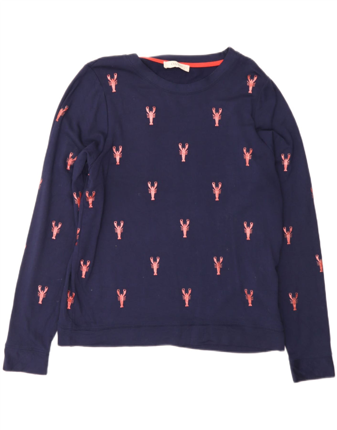 OASIS Womens Oversized Sweatshirt Jumper UK 10 Small Navy Blue Vintage Oasis and Second-Hand Oasis from Messina Hembry 