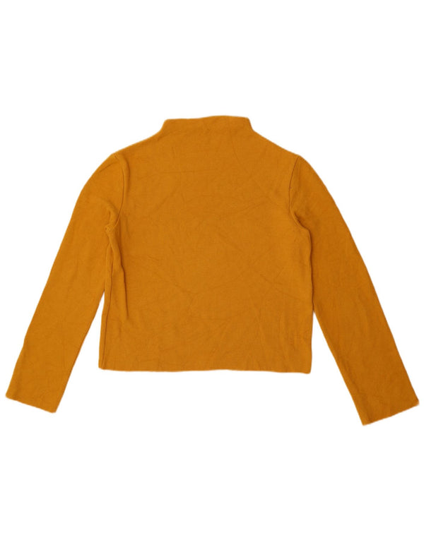 Maglione corto con collo alto da donna Zara UK 12 Giallo medio