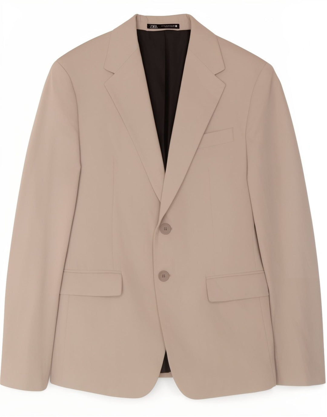Giacca blazer a 2 bottoni da uomo Zara EU 46 piccola classica in viscosa grigia