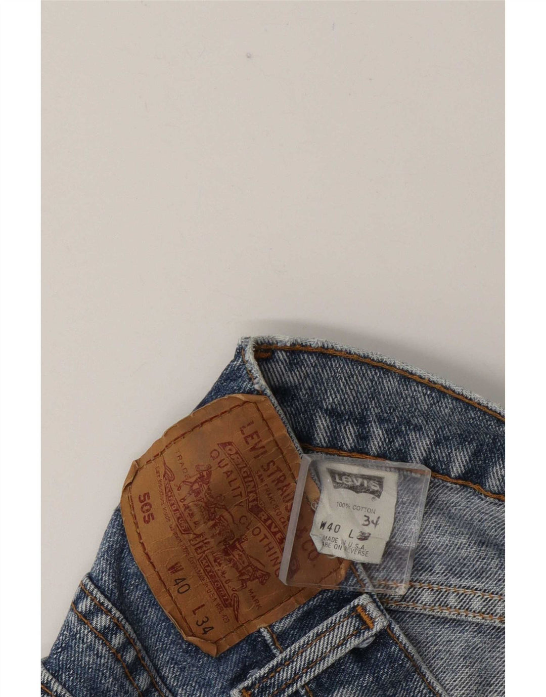 Levi's Uomo 505 Jeans dritti W40 L26 Cotone Blu