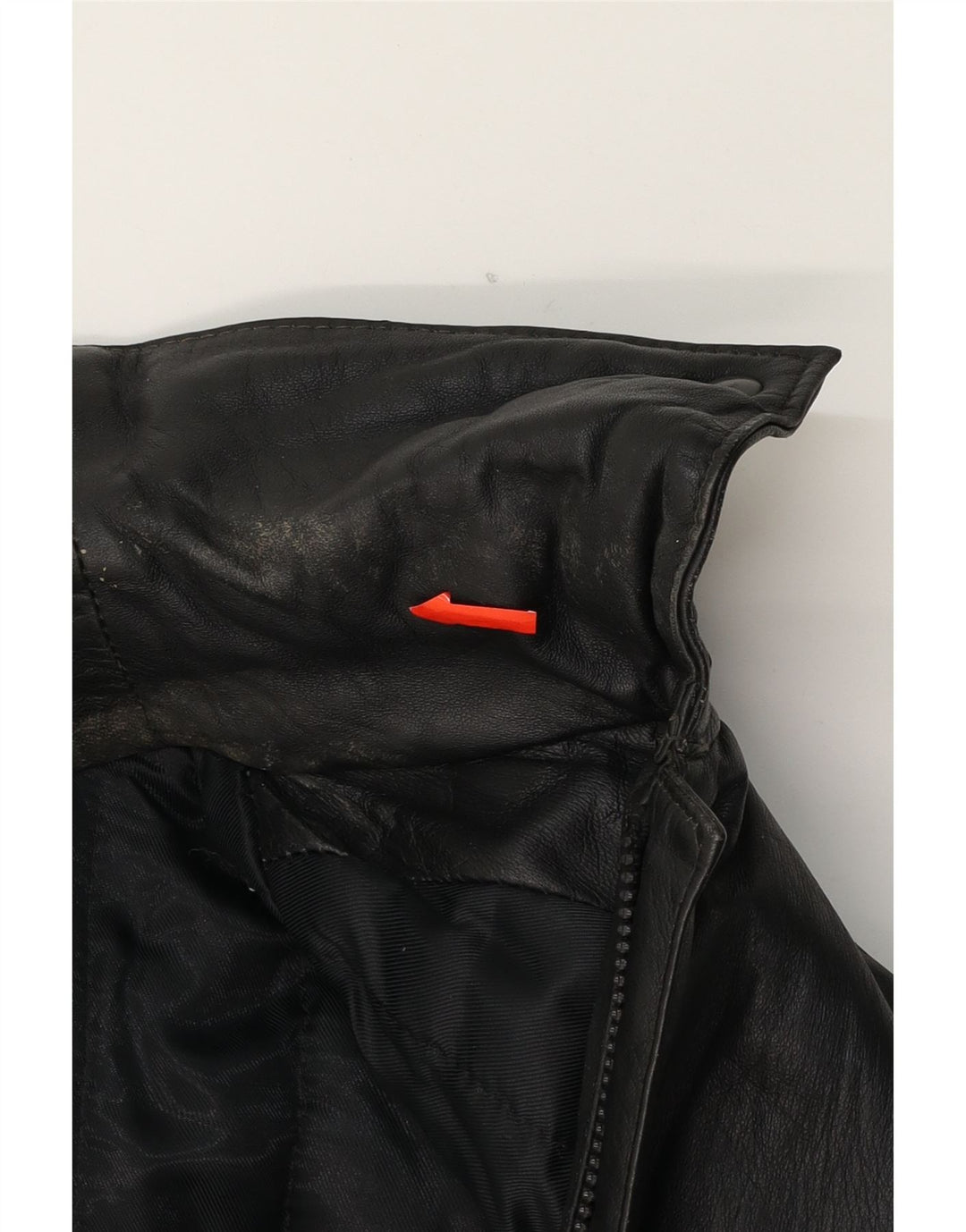 VINTAGE Womens Leather Jacket UK 16 Large Black Leather Vintage Vintage and Second-Hand Vintage from Messina Hembry 