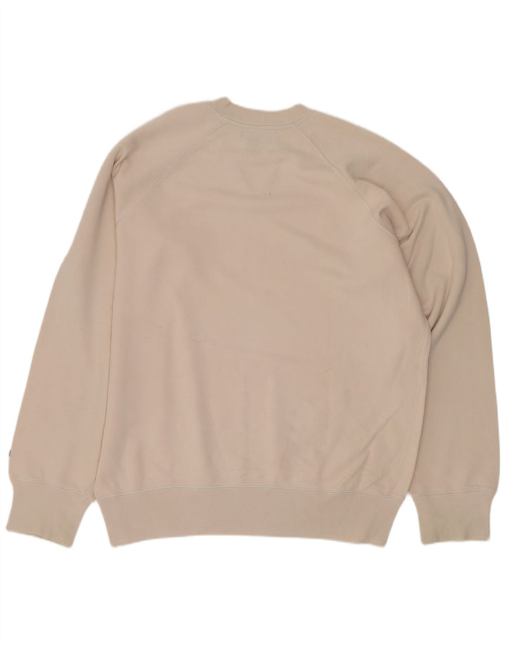 Felpa grafica da uomo Gas, maglione, cotone bianco sporco medio