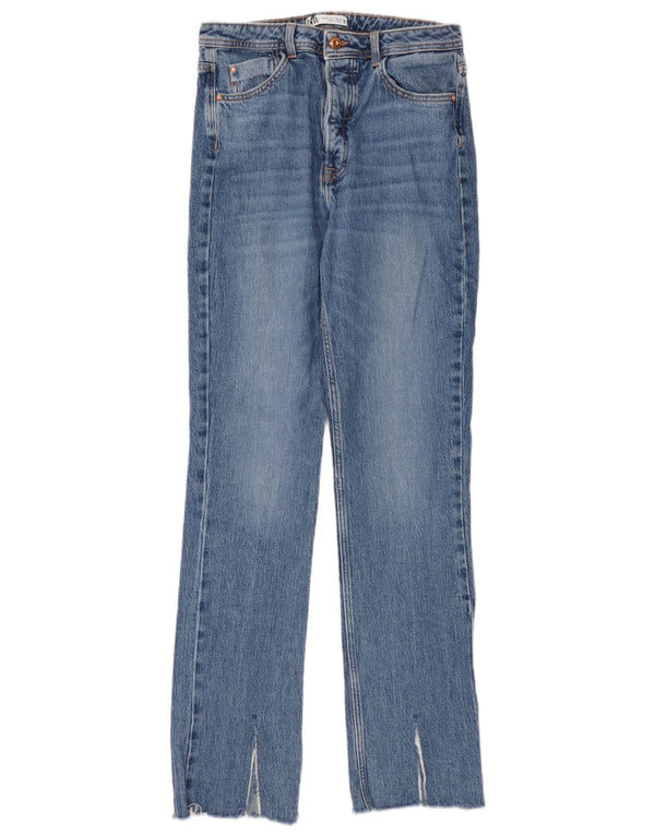 Jeans dritti da donna Zara EU 40 medio W30 L32 cotone blu