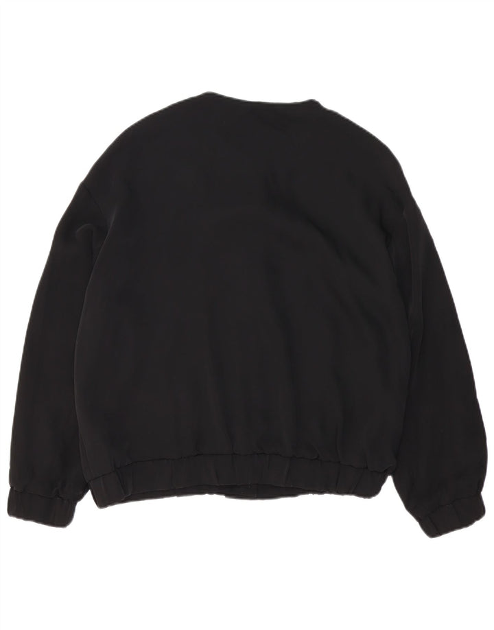 Giubbotto bomber oversize da donna Zara UK 10 piccolo poliestere nero