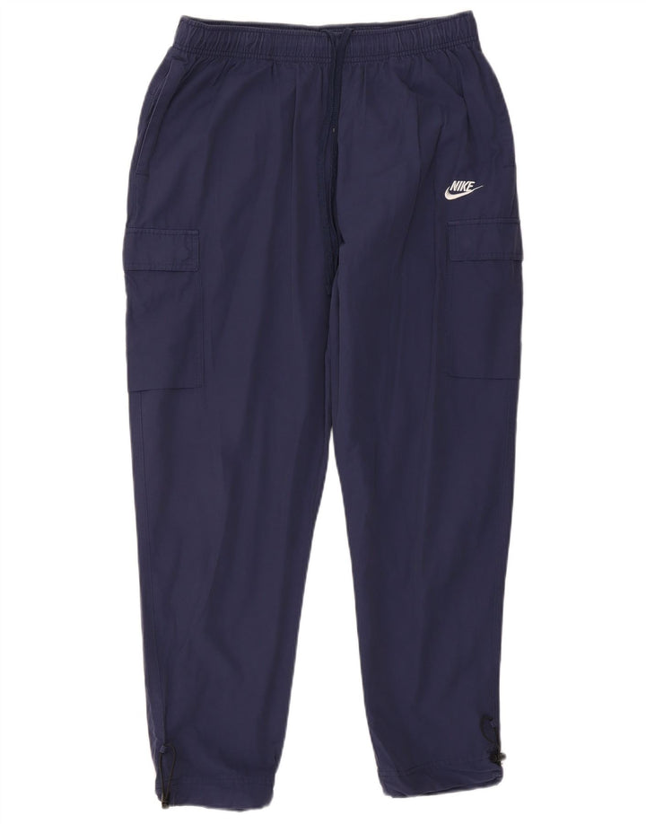 Pantaloni da tuta Nike da uomo Cargo, pantaloni da jogging, grandi, in cotone blu navy