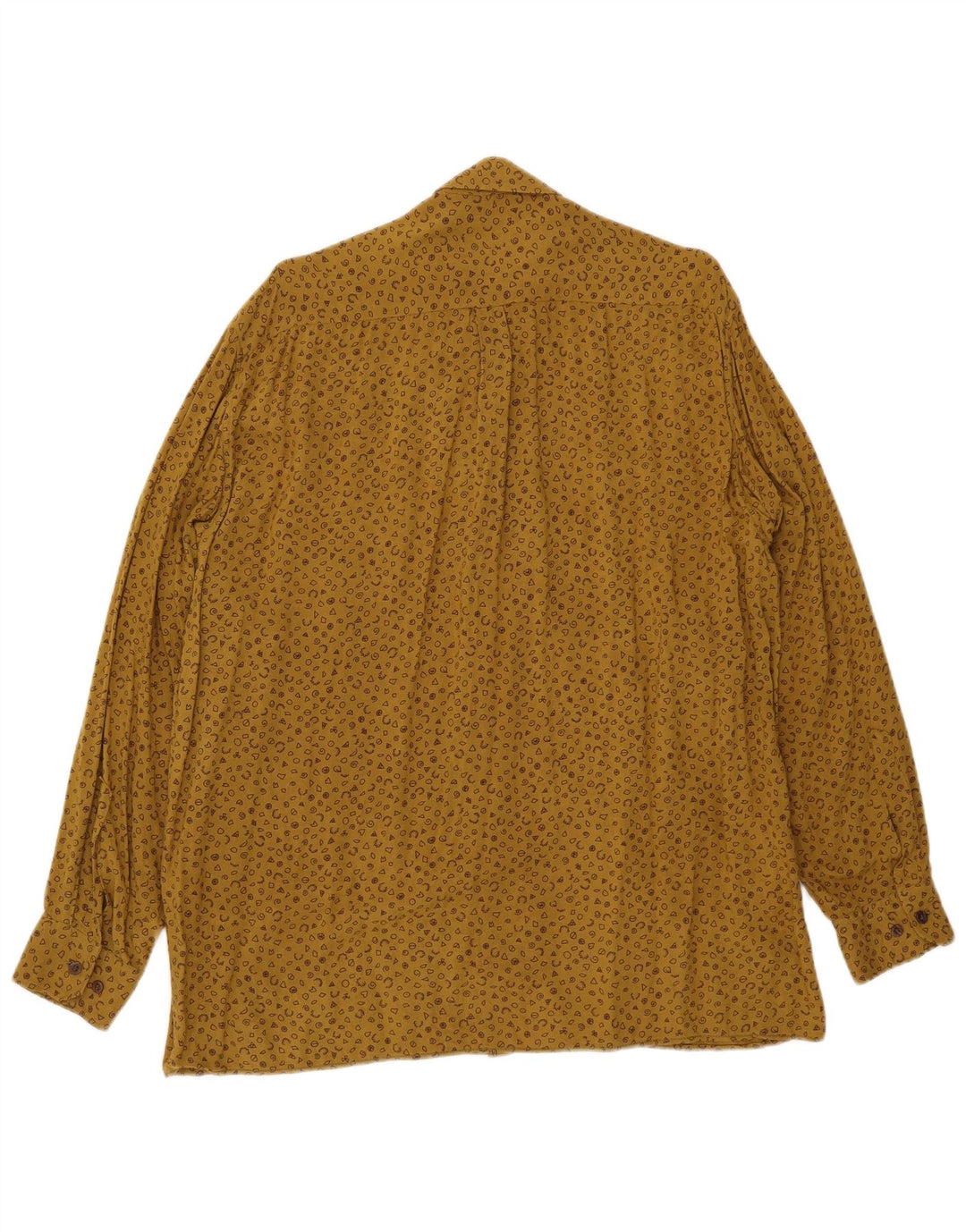 Camicia da uomo con motivo astratto Eterna taglia 41 16 grande gialla