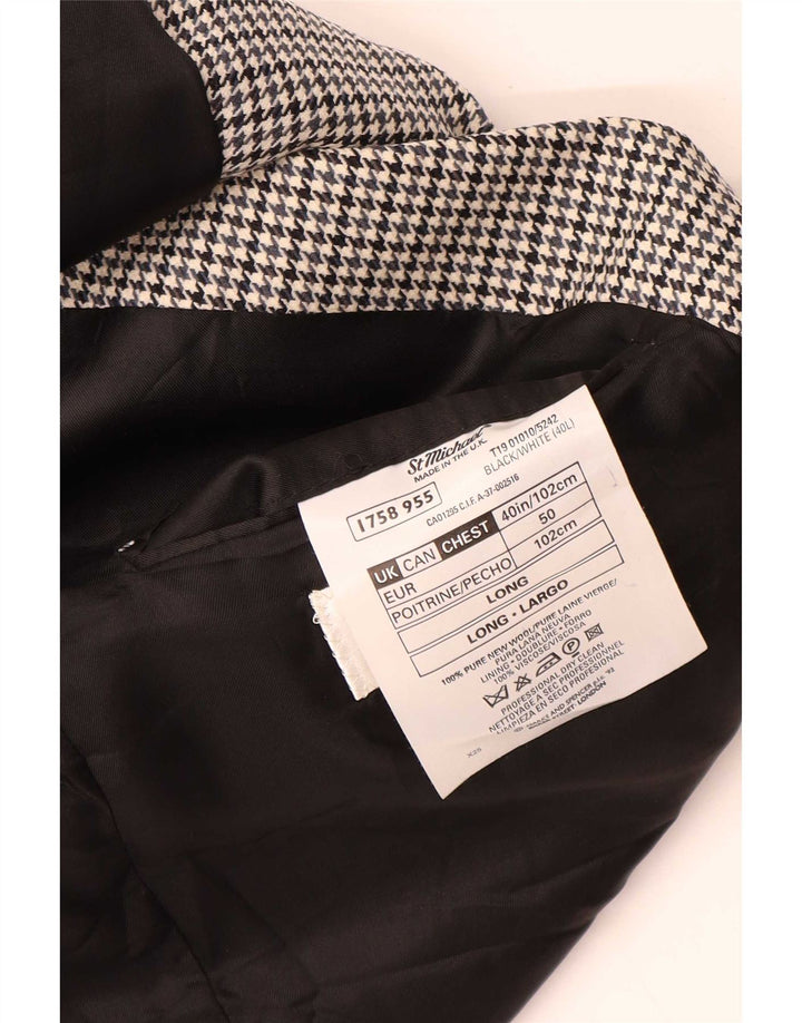 Giacca blazer St. Michael da uomo Marks & Spencer UK 40 media nera