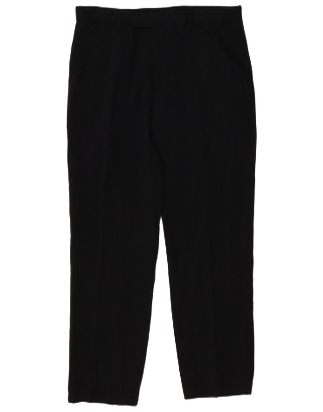 Pantaloni da abito regolari dritti da donna Marks & Spencer W32 L29 neri
