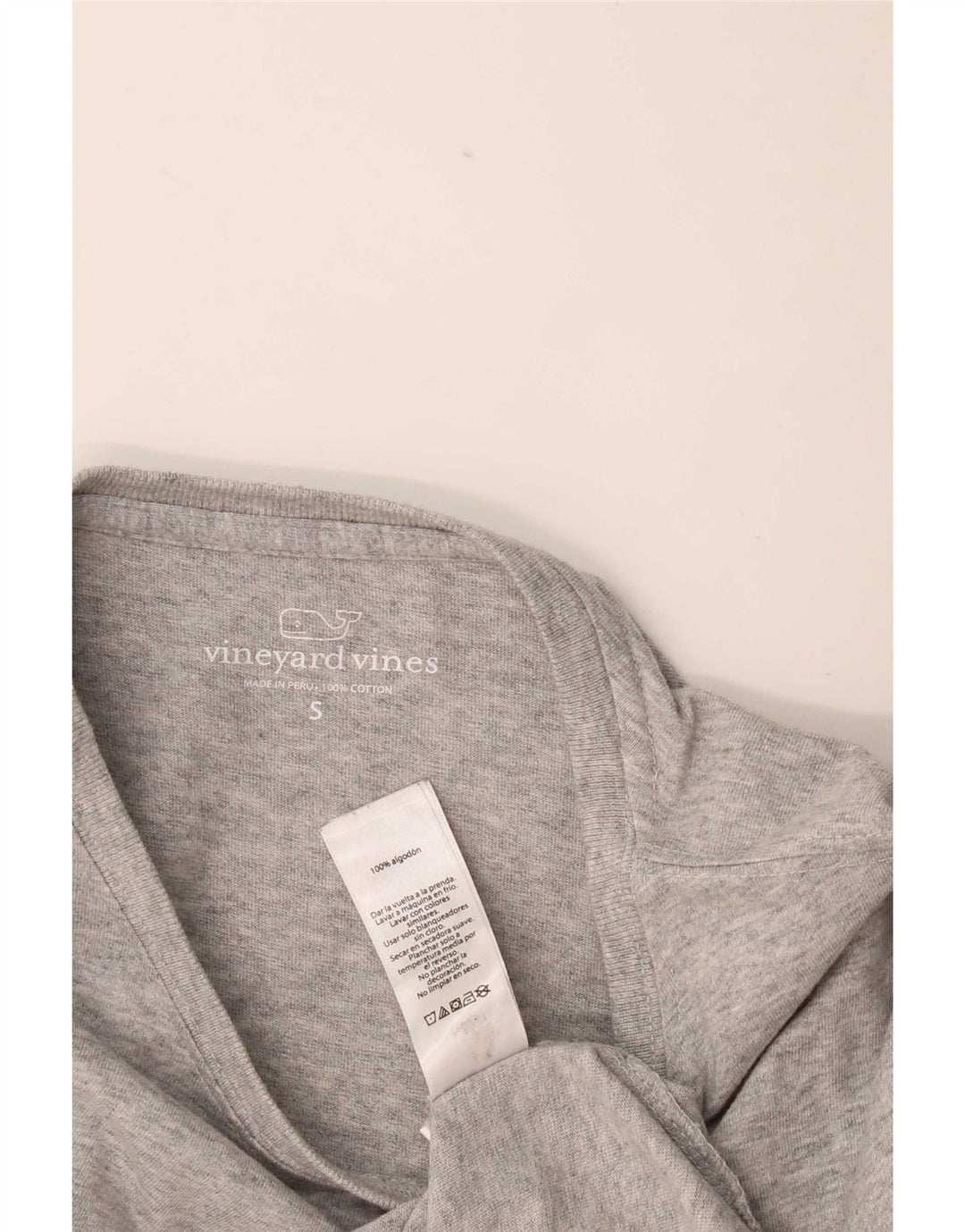 Top grafico da donna a maniche lunghe Vineyard Vines UK 10 piccolo grigio chiazzato