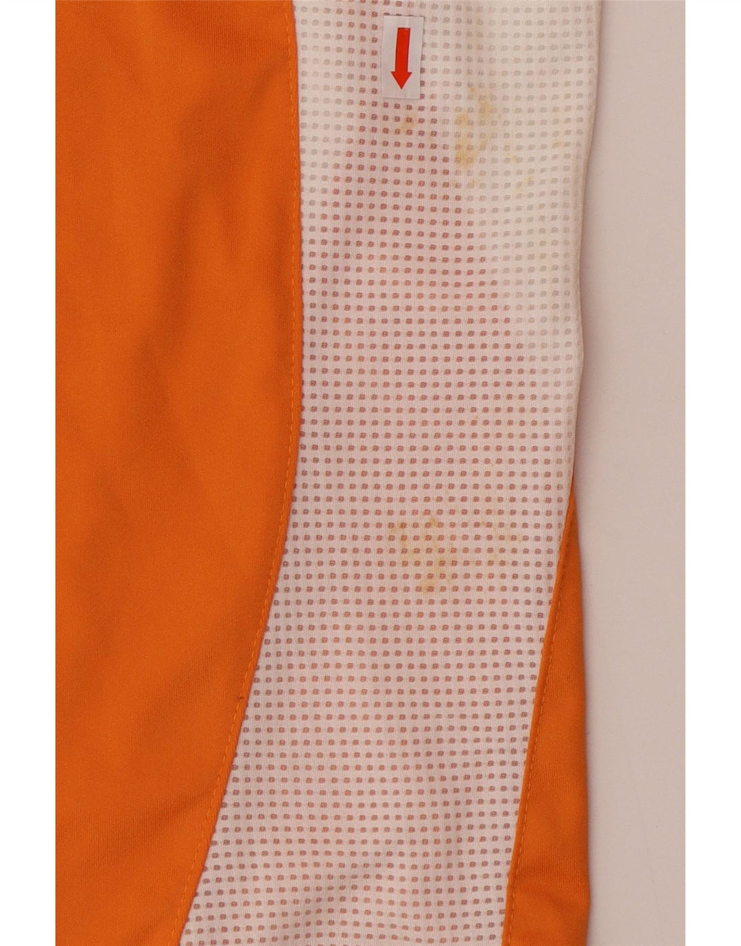 T-shirt ADIDAS da uomo Climacool Top grande in poliestere color block arancione