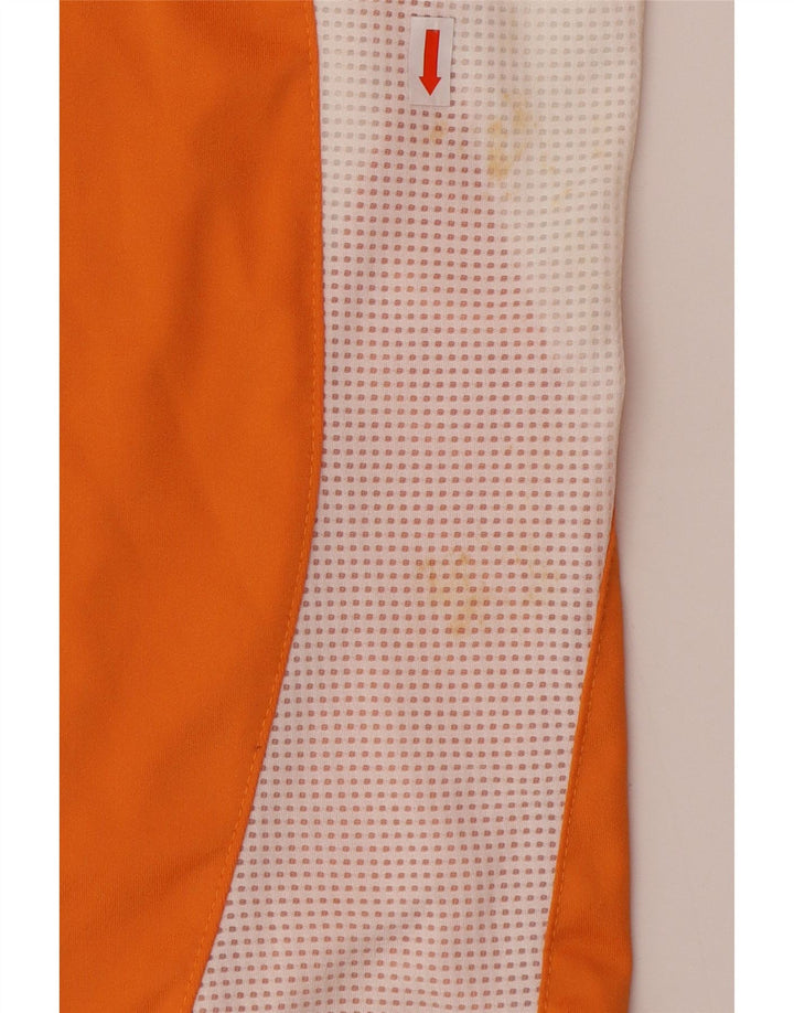 T-shirt ADIDAS da uomo Climacool Top grande in poliestere color block arancione