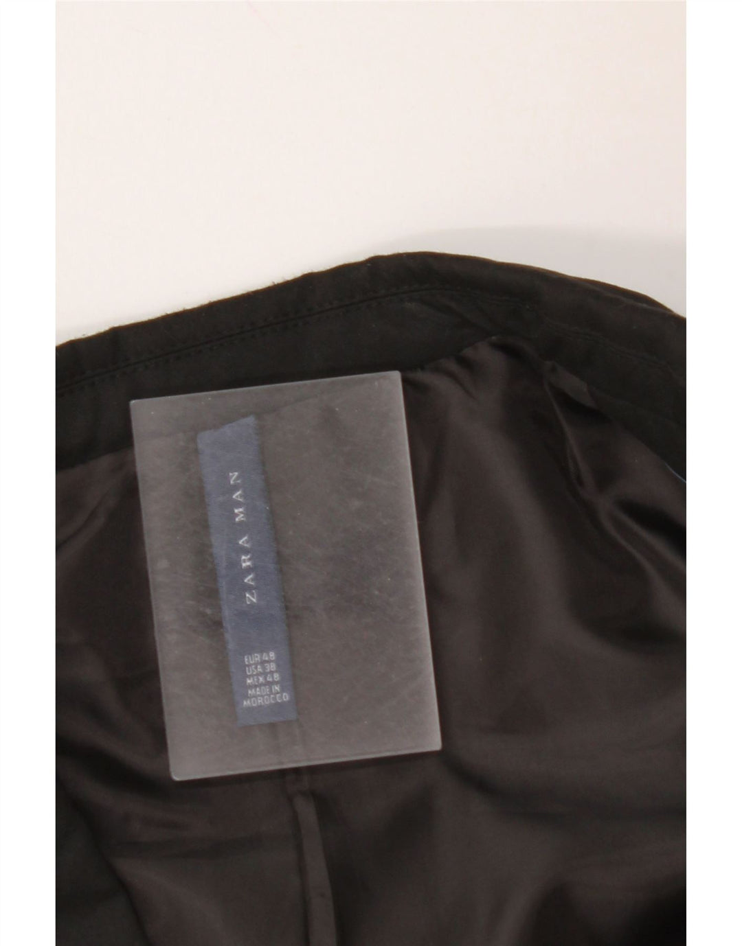 ZARA Giacca Blazer a 2 Bottoni da Uomo EU 48 Media Nera