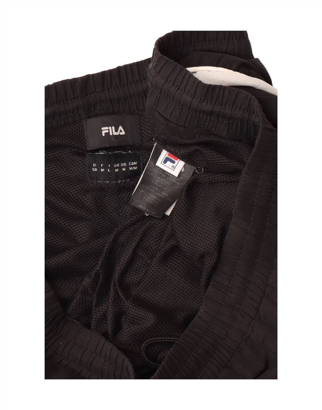 FILA Mens Tracksuit Trousers Medium  Black Polyester Vintage Fila and Second-Hand Fila from Messina Hembry 