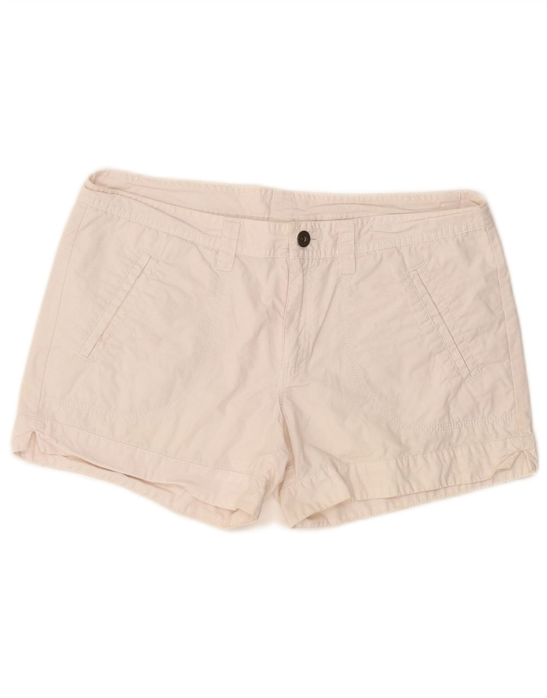 Pantaloncini casual da donna CHAMPION medi W30 in cotone bianco sporco