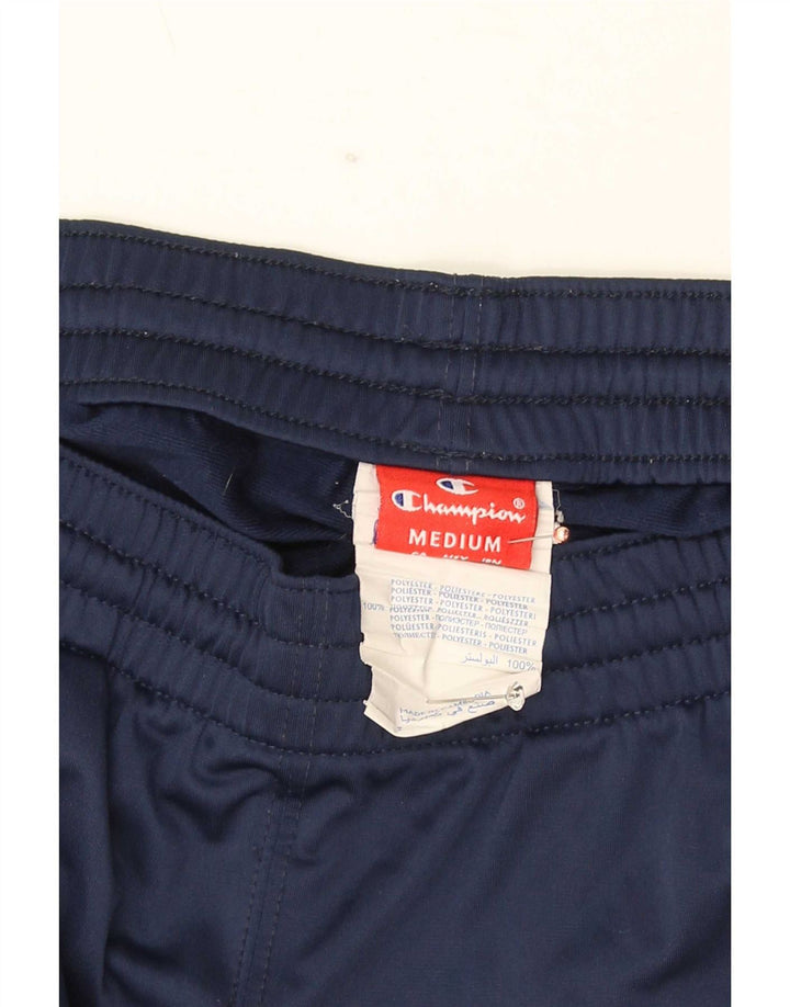 Pantaloni da tuta con grafica Champion da uomo, poliestere medio blu navy