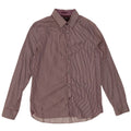 Camicia da uomo TED BAKER taglia 4 grande cotone gessato viola