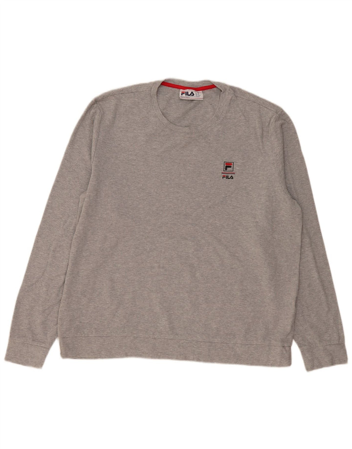 Felpa Fila Uomo Maglione XL Cotone Grigio