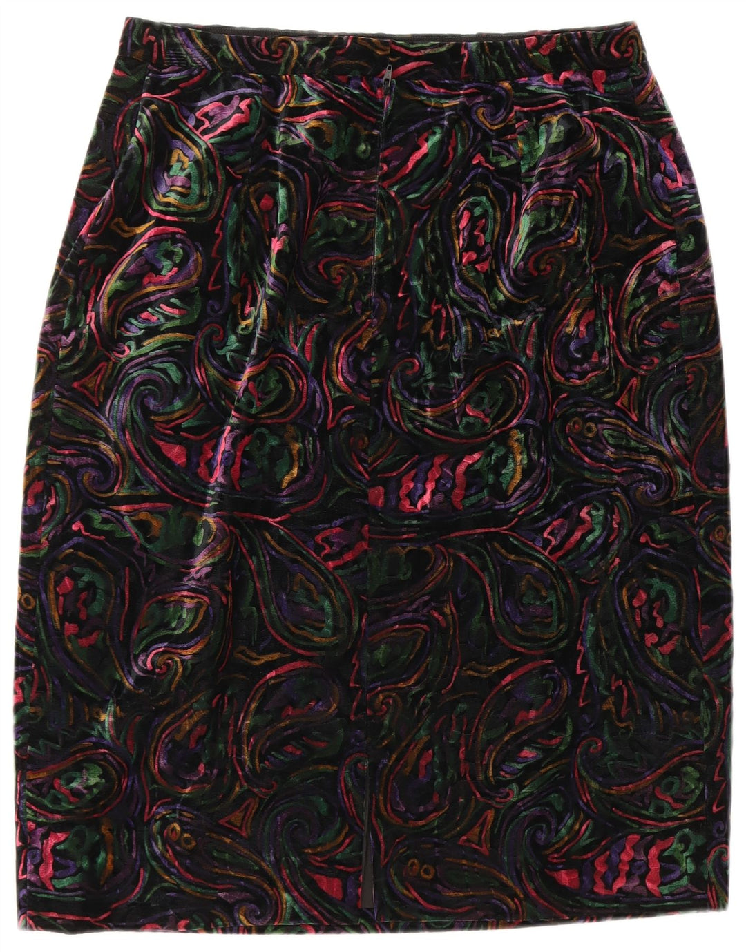 Set gonna da donna a 1 bottone 2 pezzi VINTAGE UK 12 medio W32 multicolore