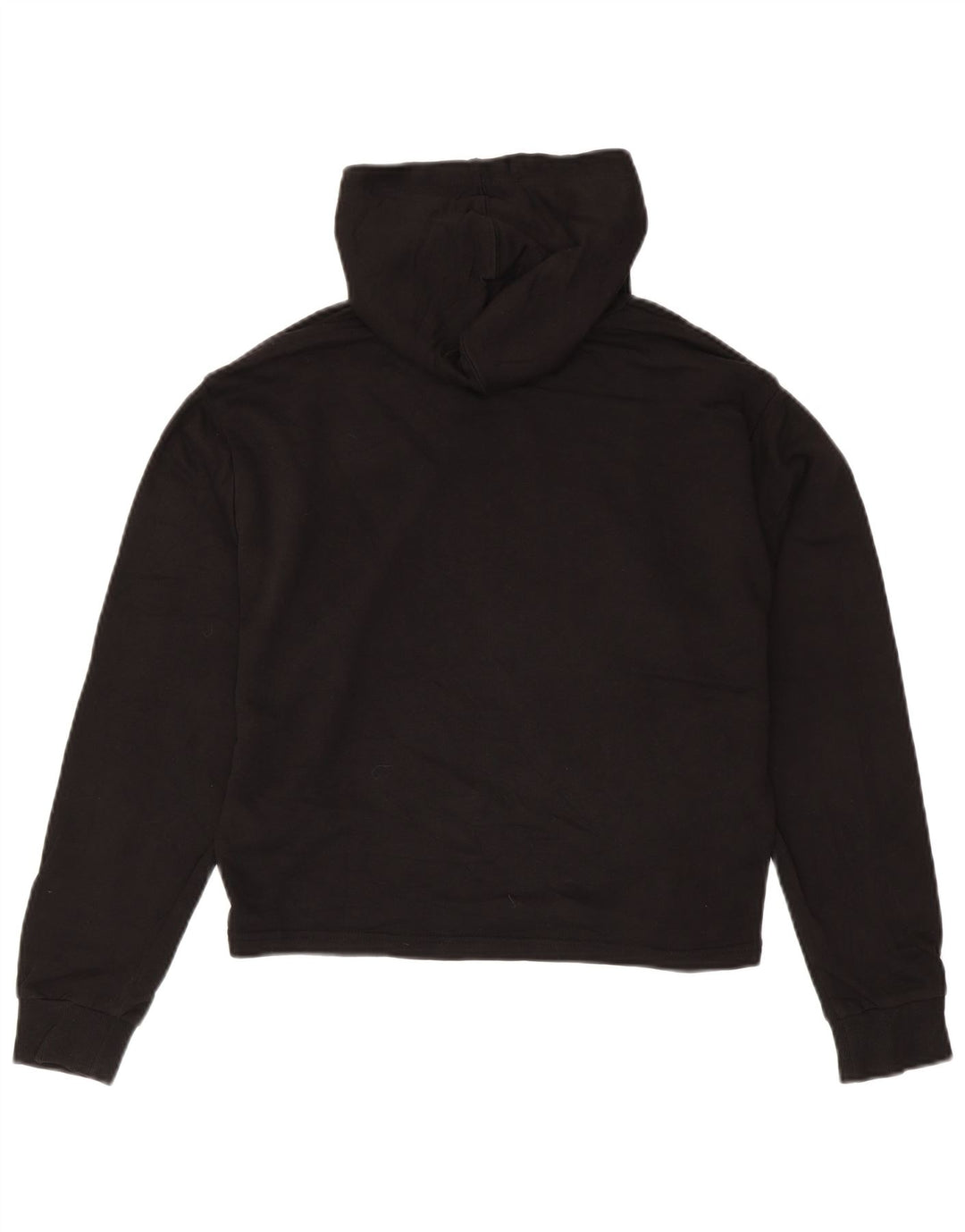 Felpa con cappuccio grafica corta oversize da donna PUMA UK 10 piccola in cotone nero